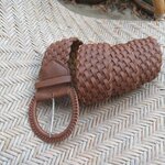 เข็มขัดหนังสานขัด เส้นใหญ่ (ของใหม่จากญี่ปุ่น)