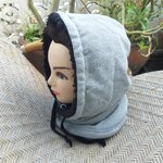 หมวกพร้อมที่อุ่นคอ บุขนหมีสุดนุ่ม อุ่นมาก (ของใหม่)