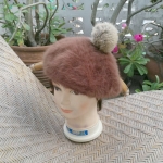 หมวกเบเร่ต์เฟอร์กระต่ายแท้ อุ่นมาก