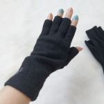 ถุงมือไหมพรมขนสัตว์ ถุงมือครึ่งทอน (ของใหม่)