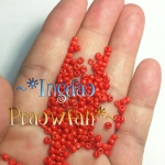 SB8-408 ซีดบีดไซส์กลาง 3 มิล. สีแดงสว่างทึบแสง Opaque Red (20 กรัม)