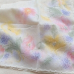 ผ้าเช็ดหน้าแบรนด์เนม pierre cardin หวานๆ น่ารัก