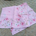 ผ้าเช็ดหน้าขอบโครเชต์ สวยหวานผ้าดีมากๆ