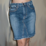กระโปรงยีนส์เรียบเก๋ 29-36-17.5