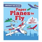 Kei Kinoshita : Construct and Colour Paper Planes to Fly : 5 Press-Out Plane Models + 200 Stickers : Glider, Flying Boat, Biplane, Bird-shaped plane + Jet Fighter หนังสือโมเดลเครื่องบินกระดาษ 5 ลำ