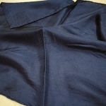 ผ้า 100% silk สีกรมท่า