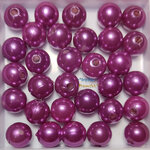 APEARL-10pu มุกอะคลีลิกทรงกลม ขนาด 10 มิล. สีม่วง (20 ชิ้น)