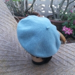 หมวกเบเร่ต์ขนสัตว์ สีฟ้า สวยค่ะไม่ค่อยมีนะสีนี้