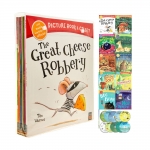 Little Tiger Press : 10 Picture Book and CD Sets : The Great Cheese Robbery and Other Stories Collection เซตหนังสือนิทานภาพพร้อมซีดี 10 เล่ม