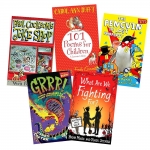 Poems for Children : 5 Books Collection : Carol and Duffy 101 Poems, Joke Shop, The Penguin in lost property, GRRR!, What are we fighting for? เซตบทกลอนสำหรับเด็ก โดยนักเขียนชื่อดัง 5 เล่ม