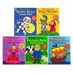Walker : Nick Sharratt 5 Activity Books Collection เซตหนังสือกิจกรรม ของนิค ชาร์รัทท์ 5 เล่ม : Farm + Space + Princess + Pirates + Fairy Tale