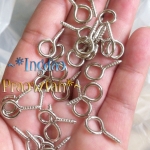 SE-212 Screw Eye สกรูเกลียวหัวตัวโอ ปลายแหลม ความยาวทั้งชิ้น 2 ซม. (ราคาต่อแพค/บรรจุ 10 ชิ้น)