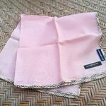 ผ้าเช็ดหน้าแบรนด์เนม BURBERRY ผ้าฝ้ายทอสวย