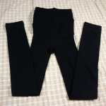 เลกกิ้งชาย บุขน อุ่นติดลบ สีดำพื้นไม่มีลาย