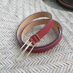 เข็มขัดหนัง MAISON BOINET Made in FRANCE