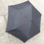 ร่มพับสีดำ ชายลูกไม้ สวยน่ารักมาก (ของใหม่)