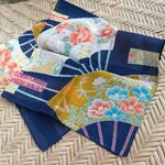 ผ้าเช็ดหน้าลายพัดญี่ปุ่น สวยยยย ผ้านุ่มมมม