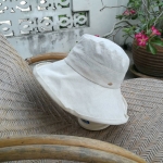 หมวกปีกกว้างผ้าฝ้าย ผ้าหมวกสวย ปีกกว้างมาก