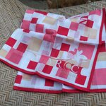 ผ้าเช็ดหน้าแบรนด์เนม NINA RICCI ผืนใหญ่ ผ้านุ่มมม