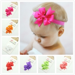 โบว์คาดผมทารก ผ้าคาดผมเด็กอ่อน โบว์เรียบเก๋ คลาสสิค มีหลายสี Mix&Macth ได้ทุกชุด