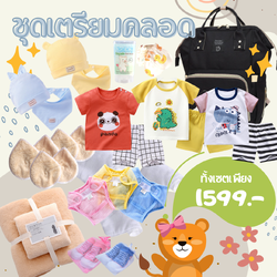 Gift Set กระเป๋าเตรียมคลอด ของใช้เด็กแรกเกิด ของขวัญเด็กแรกเกิด จัดเต็ม สุดคุ้ม 14 รายการ ( +ส่งฟรี !! )