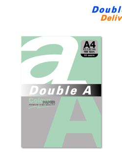 กระดาษสี / การ์ดสี A4 150 แกรม แพ็ค 50 แผ่น สีเขียว (Bush)