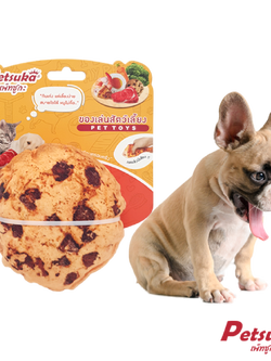 ตุ๊กตาคุ้กกี้นุ่มนิ่ม Petsuka ของเล่นสัตว์เลี้ยง มีเสียง