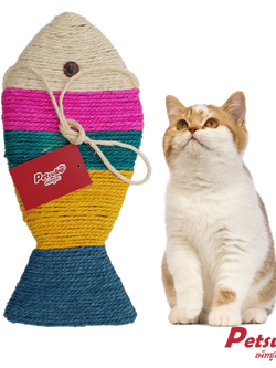 ที่ลับเล็บแมว Petsuka รูปปลา หลากสีสัน