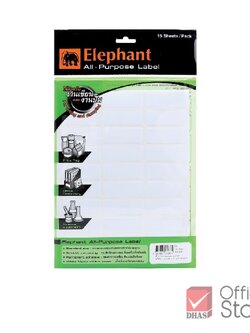 ป้ายสติ๊กเกอร์ ตราช้าง A9 (19x50mm.)