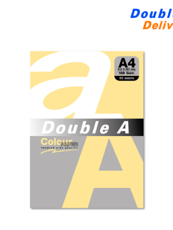 กระดาษสี / การ์ดสี A4 150 แกรม แพ็ค 50 แผ่น สีส้มพาสเทล