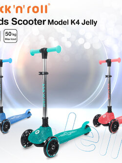 Glowy Star (โกลวี่สตาร์) Kick’n Roll Tricycle Scooter Model K4 Jelly สกู๊ตเตอร์สามล้อเด็ก คิกค์เอ็นโรลล์ รุ่น K4 Jelly