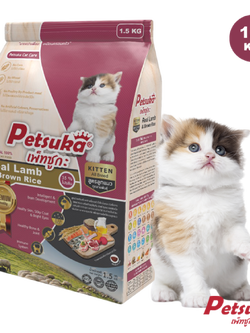 อาหารแมว เพ็ทซูกะพรีเมี่ยม สูตรลูกแมว 1.5 KG