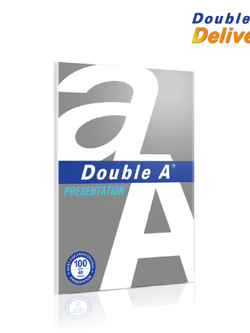 กระดาษการ์ด Double A สีขาว ขนาด A4 100 แกรม แพ็ค 40 แผ่น