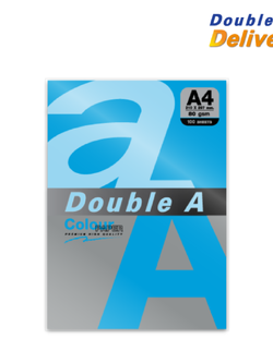 กระดาษสี 80 แกรม แพ็ค 100 แผ่น สีฟ้าเข้ม (Deep Blue)