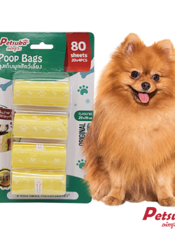 ถุงเก็บมูลสัตว์เลี้ยง Petsuka แพ็ค 4 ชิ้น