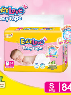(2154) BABYLOVE-MPS เบบี้เลิฟเทป S (3-7 kg.) 84 ชิ้น