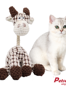 ตุ๊กตาวัว Petsuka ของเล่นสัตว์เลี้ยง มีเสียง