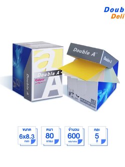 กระดาษโน้ต Double A mini Box สี pastel