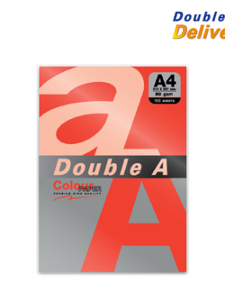 กระดาษสี 80 แกรม แพ็ค 100 แผ่น สีแดงเข้ม (Red)