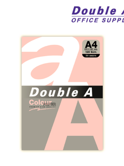 กระดาษสี / การ์ดสี A4 120 แกรม แพ็ค 50 แผ่น สี Pink-Rose