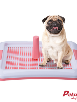 ถาดรองฉี่สัตว์เลี้ยง Petsuka สีชมพู