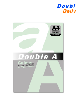 กระดาษสี / การ์ดสี A4 150 แกรม แพ็ค 50 แผ่น สีเขียวพาสเทล