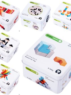 กล่องกิจกรรม Games For Trip ของเล่นไม้เด็ก ในกล่องเหล็กสำหรับเดินทาง