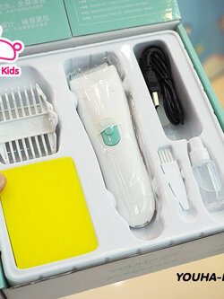 (8770) ปัตตาเลี่ยนตัดผมเด็ก แบรนด์ยูฮา มีแบตในตัว เสียงเงียบ ใช้ได้ตั้งแต่แรกเกิด YOUHA-HAIR