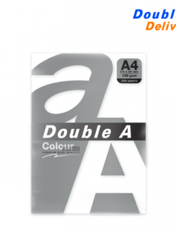 กระดาษการ์ด Double A สีขาว ขนาด A4 180 แกรม แพ็ค 200 แผ่น