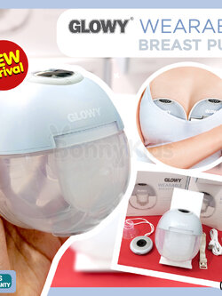 (16123) GLOWY (โกลวี่) Wearable Breast Pump เครื่องปั๊มนมไร้สาย ปั๊มนมแบบแฮนด์ฟรี