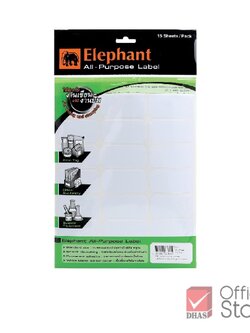 ป้ายสติ๊กเกอร์ ตราช้าง A11 (28x55mm.)