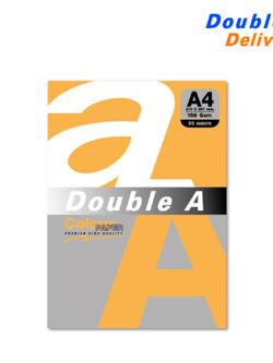 กระดาษสี / การ์ดสี A4 150 แกรม แพ็ค 50 แผ่น สีส้ม (Carrot)