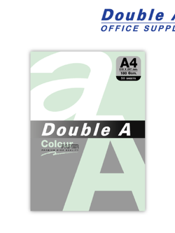 กระดาษสี / การ์ดสี A4 180 แกรม แพ็ค 50 แผ่น สีเขียวพาสเทล