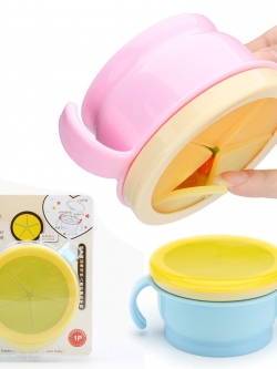 ถ้วยขนมเด็ก กันขนมหก ถ้วยกันอาหารหก ใส่ ขนมเด็ก 6 เดือน ขึ้นไป หัดหยิบกินเอง มีลิ้นกั้น Snack Catcher